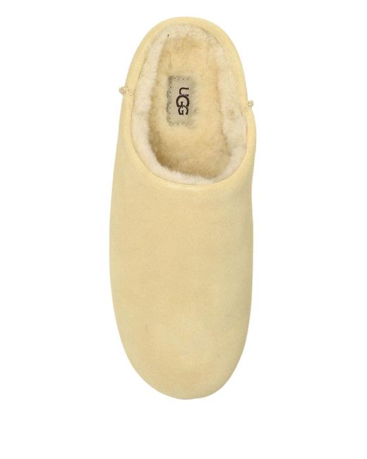 Ugg Muiltjes Met Lammy Voering En Platte Zool in het Natural