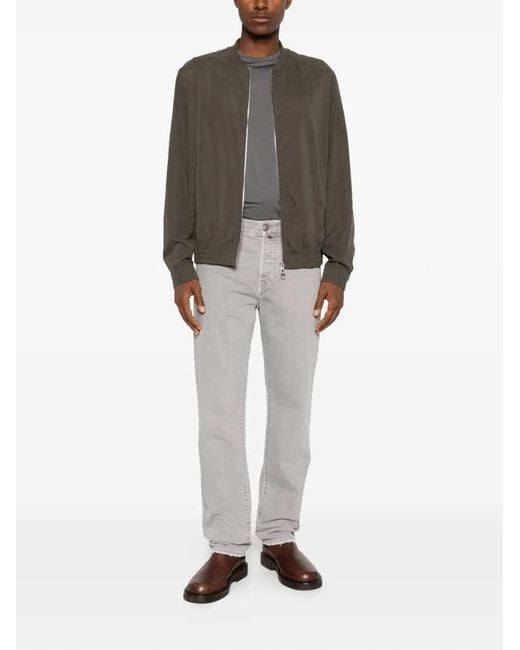Montecore Blue Zip-Up Bomber Jacket