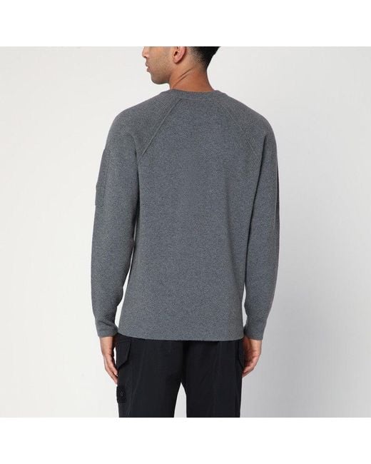 C P Company Gray Wool Blend Sweater