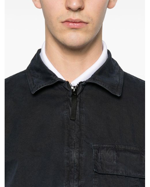 Stone Island Black Cotton Shirt for men