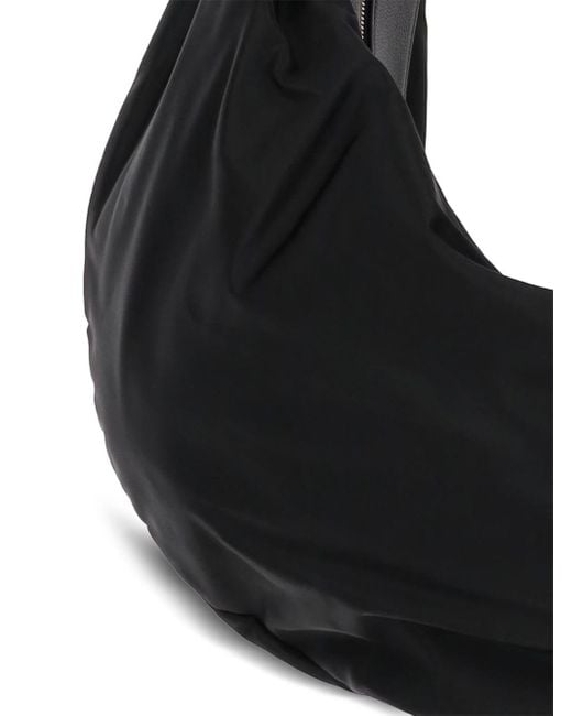 Khaite Black Olivia Sport Xl Nylon Hobo -Tasche