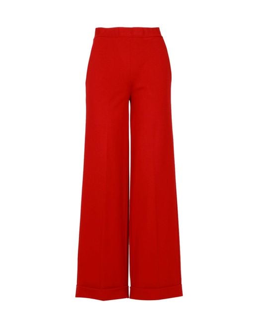 Semicouture Red Trousers