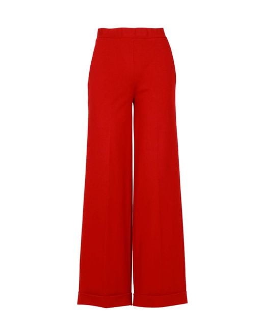 Semicouture Red Trousers