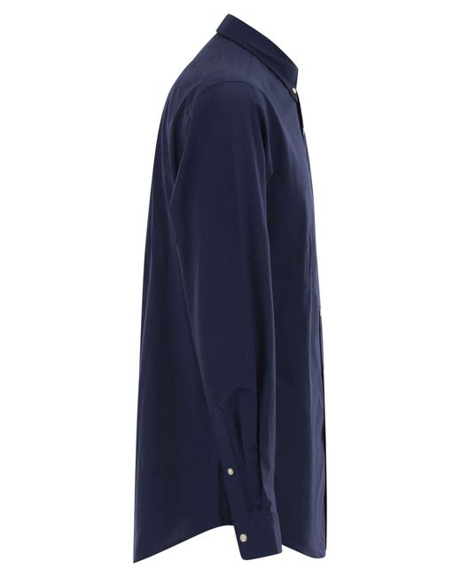 Polo Ralph Lauren Blue Slim-Fit Stretch Fil-À-Fil Shirt for men
