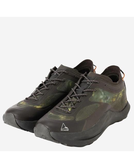 And Wander Multicolor Camouflage Nylon Sneakers Size 40