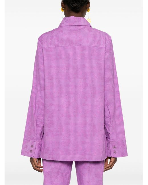 Rodebjer Purple Bahar Stripe Shirt Ls 2300555