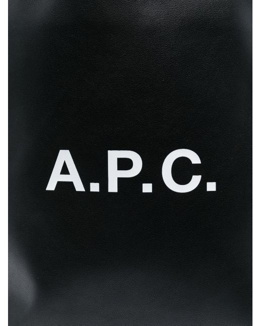 A.P.C. Black Shopper Aus Faux-Leder