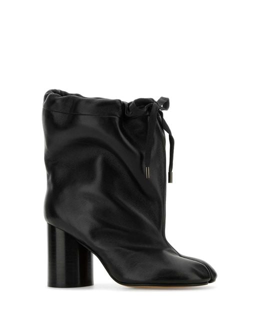 Maison Margiela Black Tabi Ballon' Ankle Boots