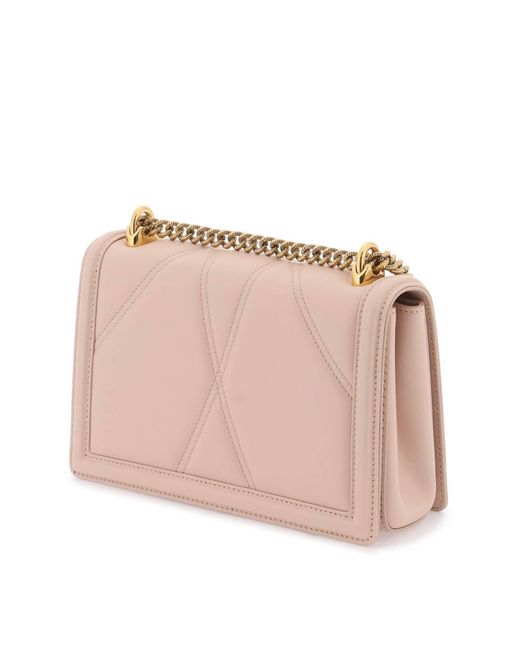 Dolce & Gabbana Devotion Medium Bag in het Pink