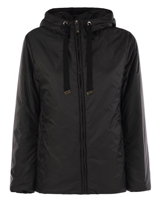 Max Mara Black Greenh Drip Proof Canvas Travel Jacket