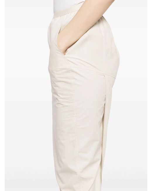 Rick Owens White Pillar Long Skirt
