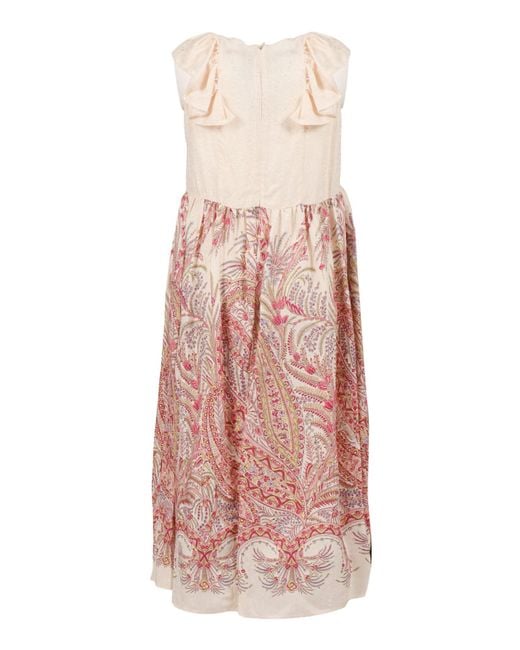 Etro Pink This Is The E.T.R. Wooden Dress