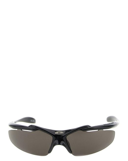 Balenciaga "Turbo D Frame" Sonnenbrille in Black für Herren