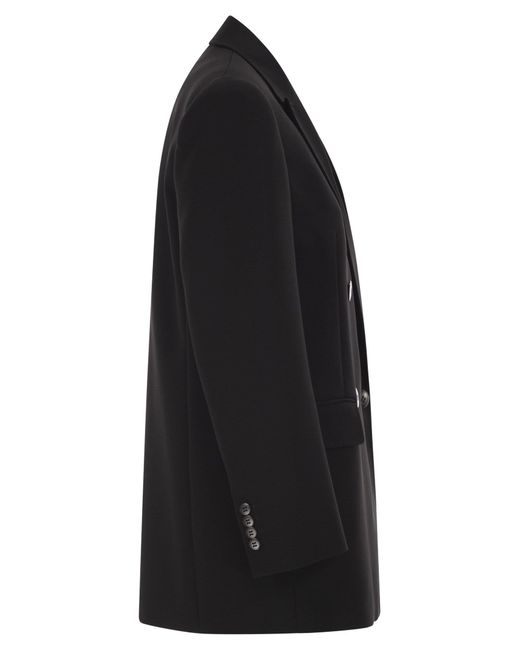 Max Mara Black Mstbaobab – Double Breasted Triacetate And Polyester Blazer