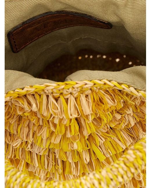 IBELIV Metallic Naka Hand Bags Yellow