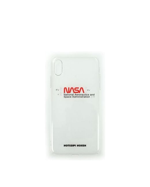 Heron Preston White Porta Iphone Iphone Xr Uomo Pvc Trasparente