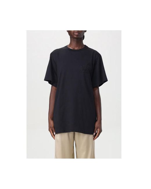 Max Mara Black Tshirt Short Sleeves