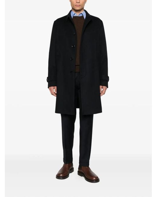 Lardini Natural Loose-Fitting Virgin Wool Coat for men