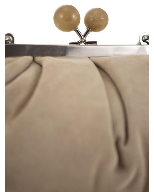 Weekend by Maxmara Valois Pasticcino Tas Klein In Suede in het Natural