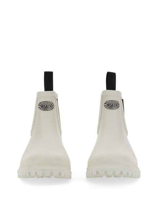 Superga White Rubber Boot
