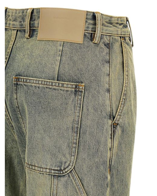 Entire studios Green Cuff Jean Surface Wave