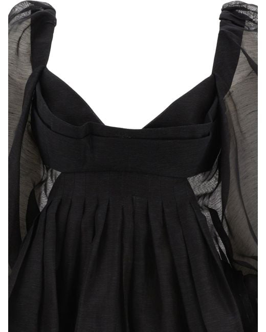 Robe "Harmony Bralette" Zimmermann en coloris Black
