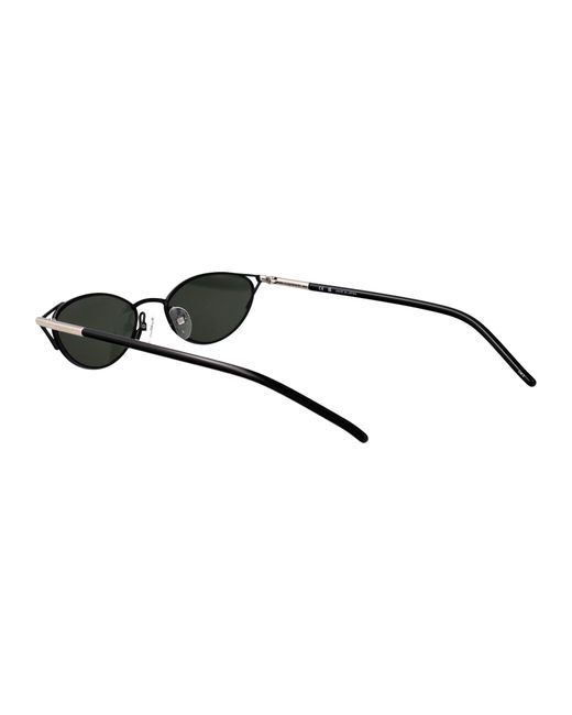 McQueen Black Metal Sunglasses