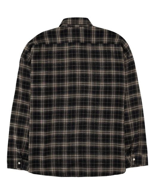 sunflower Black Camicia A Quadri for men