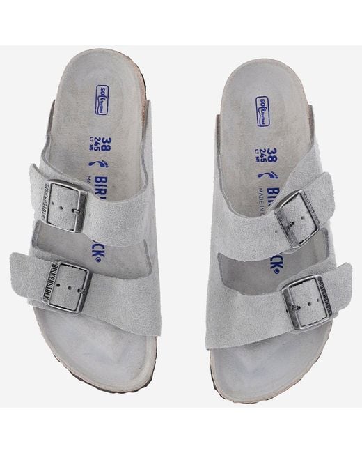 Birkenstock White Suede Sandals