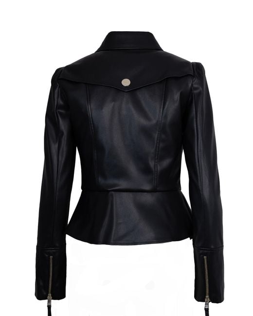 Liu Jo Blue Coated Fabric Jacket