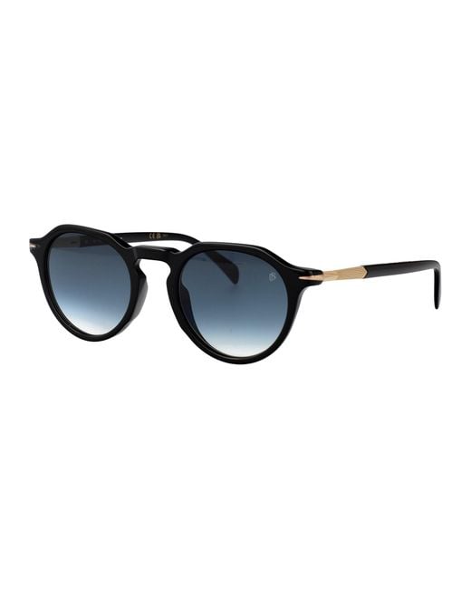 David Beckham Blue Round Sunglasses Db 1171/S 2 M2 for men