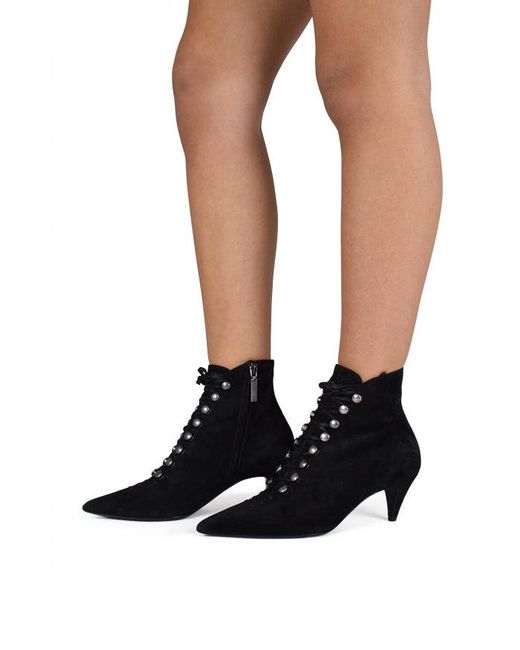 Saint Laurent Black Ally Boots
