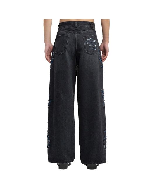Off-White c/o Virgil Abloh Black Off Denim Flared Jeans for men