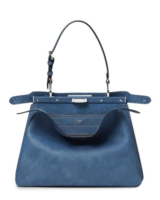 Fendi Blue Bag "Peekaboo Soft" Medium
