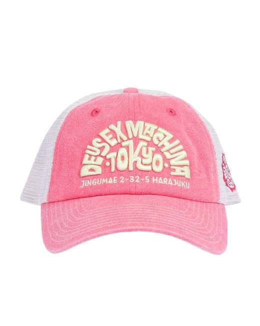 Deus Ex Machina Pink Tokyo Address Trucker