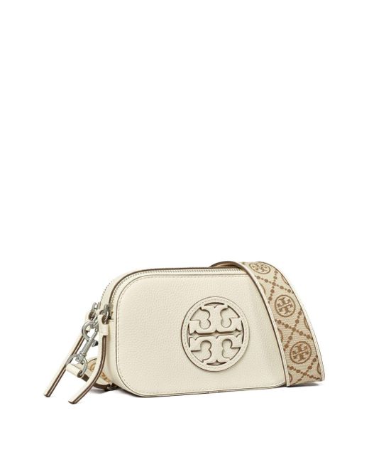 Tory Burch Natural Miller Mini Lether Camera Bag