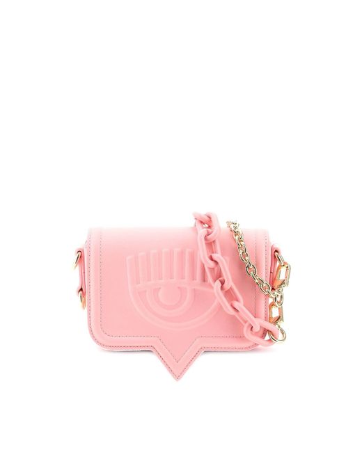 Chiara Ferragni Faux Leather Large Eyelike Bag in Pink | Lyst