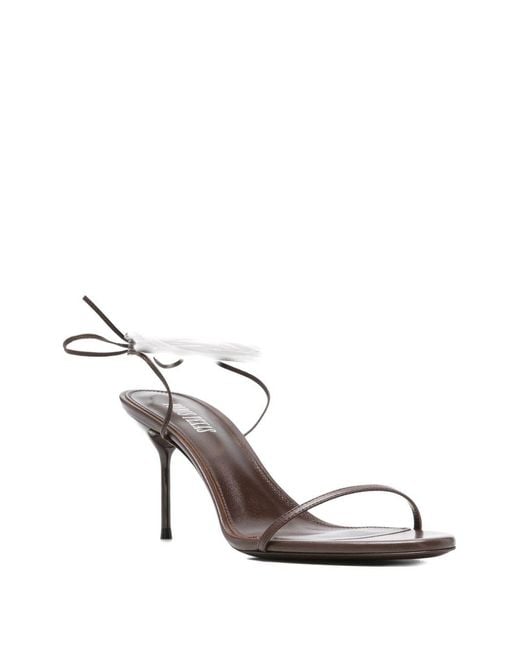 Paris Texas Metallic Open Toe Heels