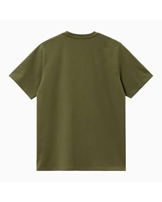 Carhartt Green Pocket Dundee Cotton T Shirt for men