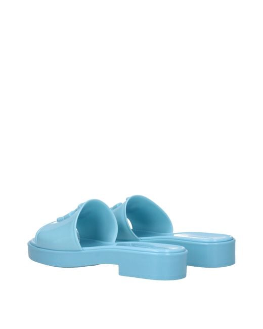 Tory Burch Blue E Pantoffeln und Hufe Frauen himmlischer Gummi
