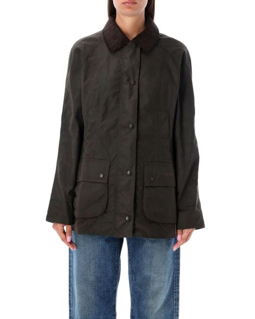 Barbour Black Beadnell Wax Jacket