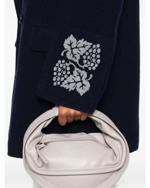 FEDERICO CINA Blue Double Breasted Coat
