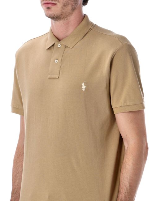 Polo Ralph Lauren Blue Slim-Fit Cotton Piqué Polo Shirt for men