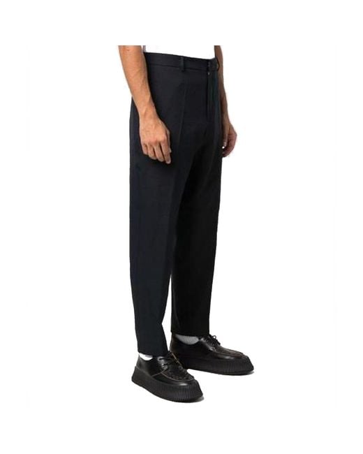 Jil Sander Black Classic Pants for men