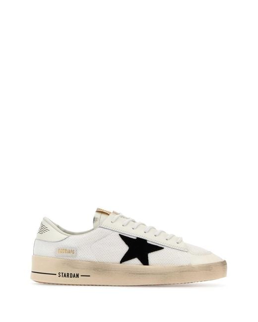 Golden Goose Deluxe Brand White Stardan Star Accented High-Top Sneakers for men