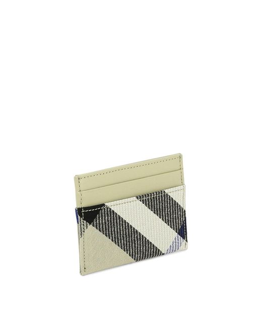 Burberry Green "Check" Card Holder