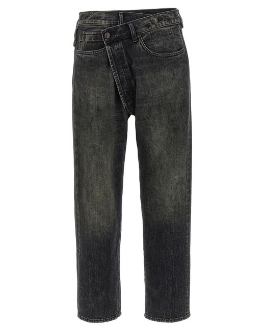 R13 'crossover' Jeans in het Gray