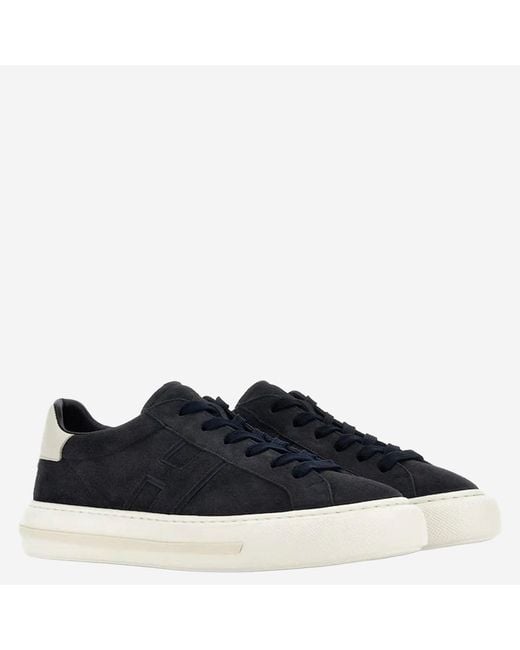 Hogan Blue Sneakers Rebel Leather
