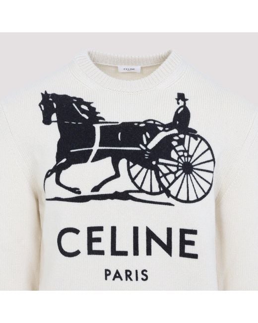 Céline Kaschmirpullover in White für Herren