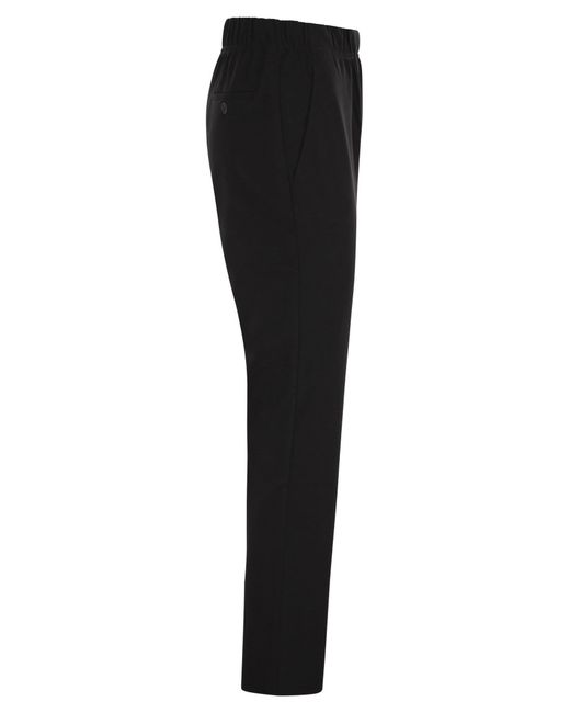 Weekend by Maxmara Black Wkdelfo Slim Fit Stretch Technical Jersey Trousers